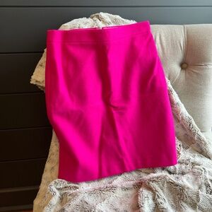 NWT J Crew Petite Pencil Skirt in Fuchsia